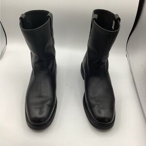 Mason Western Black Leather Pull on men’s boot size 11D